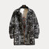 Oversize bandana plaid paisley shirt with turn-down collar and vibrant print.